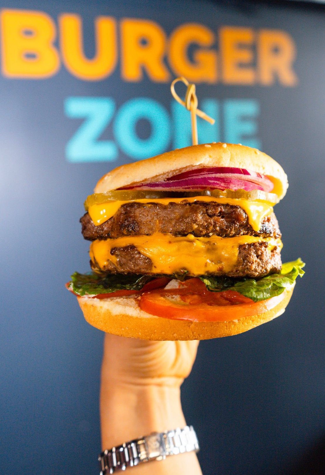 Double smash burger